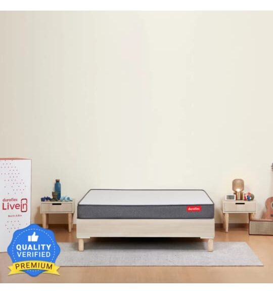 duroflex LiveIn 2 in 1 Reversible 5 inch Single High Resilience (HR) Foam Mattress  (L x W: 75 inch x 36 inch)